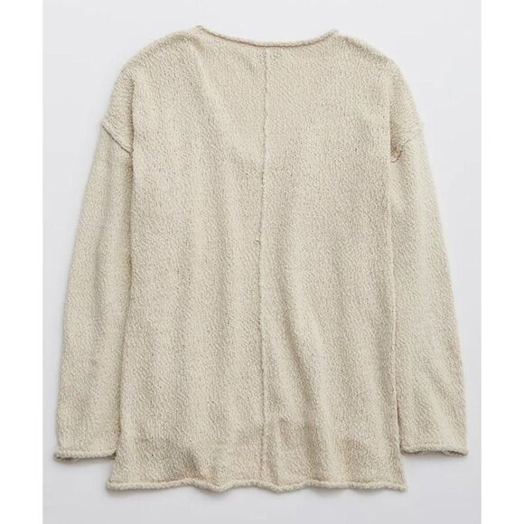 NWT Aerie Oversized Voop Sweater Size L Soft‎ Oak Color - Picture 6 of 8